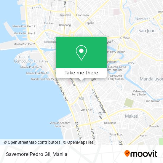 Savemore Pedro Gil map