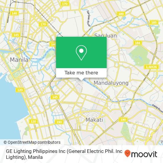 GE Lighting Philippines Inc (General Electric Phil. Inc Lighting) map