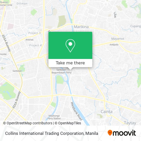 Collins International Trading Corporation map