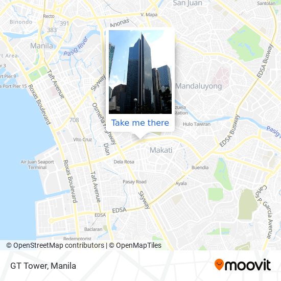 GT Tower map