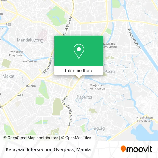 Kalayaan Intersection Overpass map