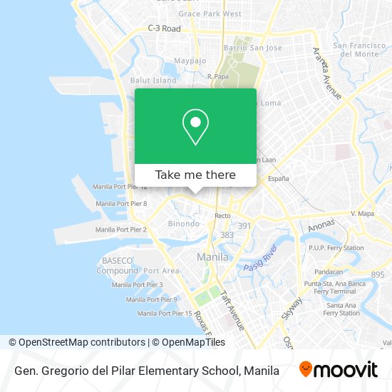 Gen. Gregorio del Pilar Elementary School map