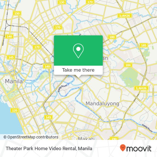 Theater Park Home Video Rental map