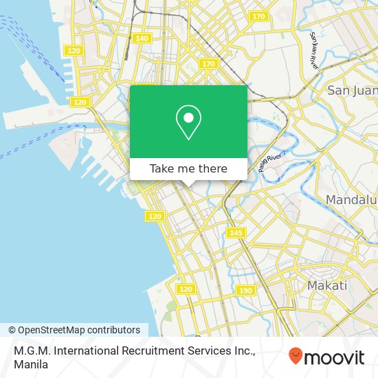 M.G.M. International Recruitment Services Inc. map