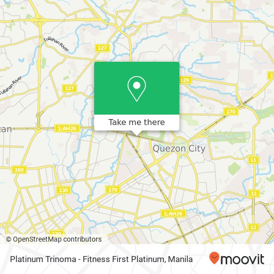 Platinum Trinoma - Fitness First Platinum map