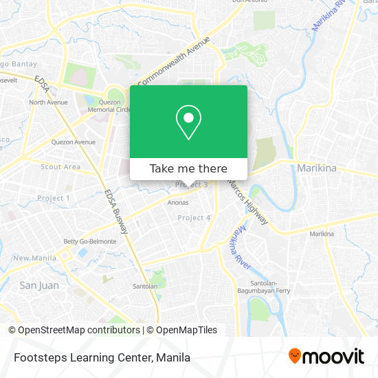 Footsteps Learning Center map