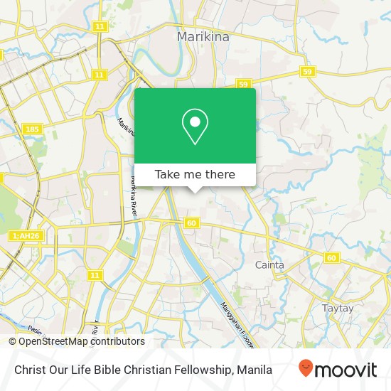 Christ Our Life Bible Christian Fellowship map