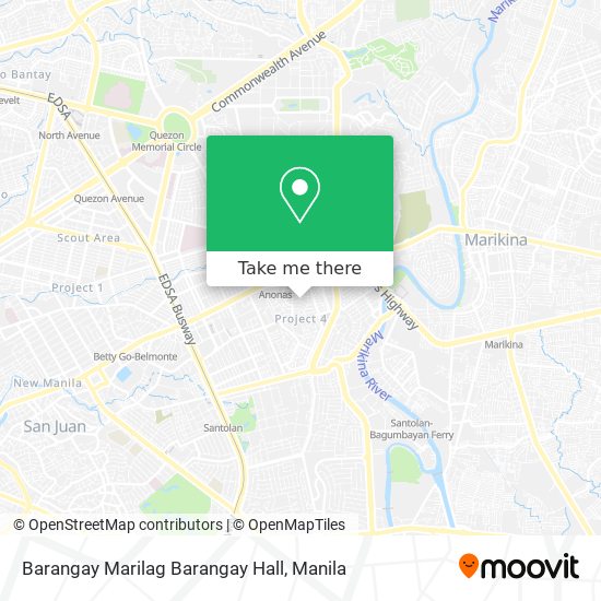 Barangay Marilag Barangay Hall map