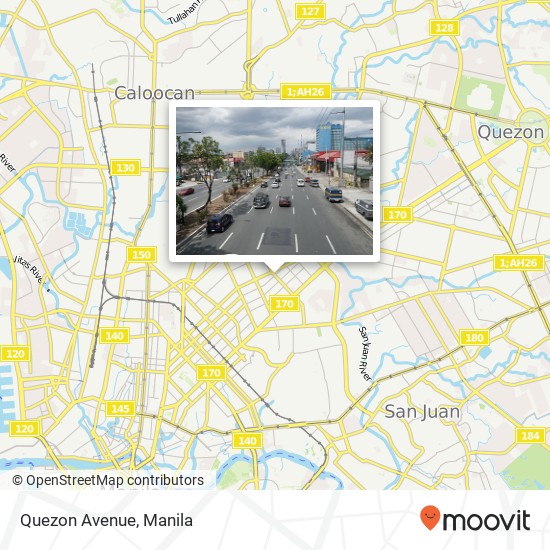 Quezon Avenue map