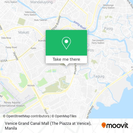 Venice Grand Canal Mall (The Piazza at Venice) map