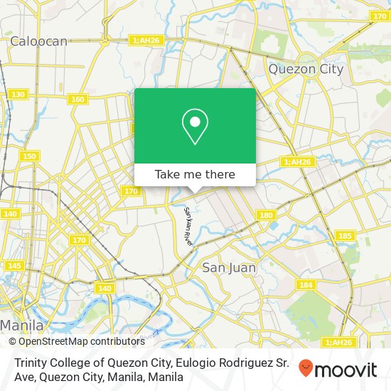 Trinity College of Quezon City, Eulogio Rodriguez Sr. Ave, Quezon City, Manila map