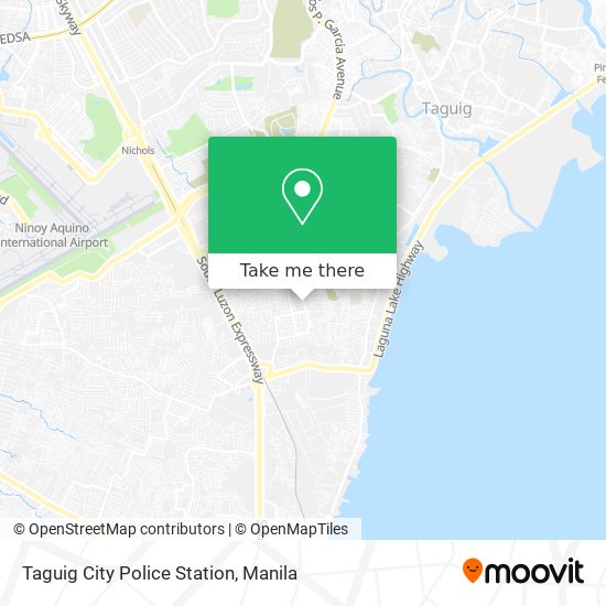 Taguig City Police Station map