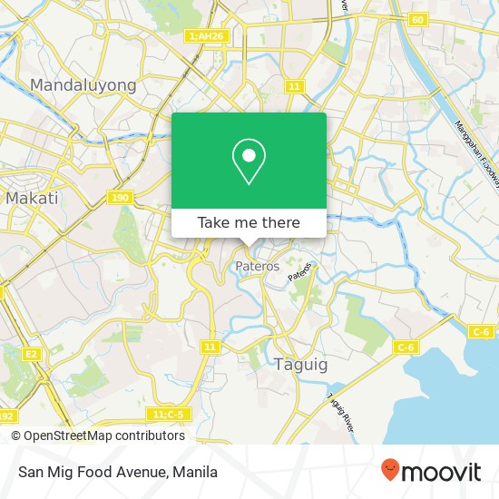 San Mig Food Avenue map