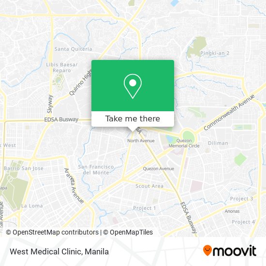 West Medical Clinic map