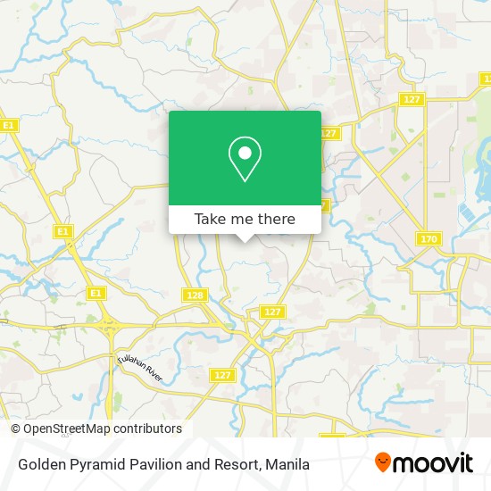 Golden Pyramid Pavilion and Resort map