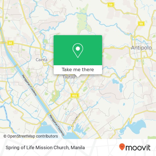 Spring of Life Mission Church map