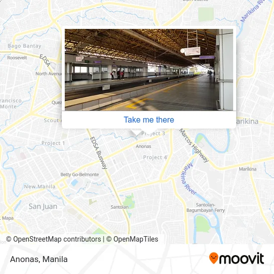Anonas Quezon City Map How To Get To Anonas In Quezon City By Bus Or Train?