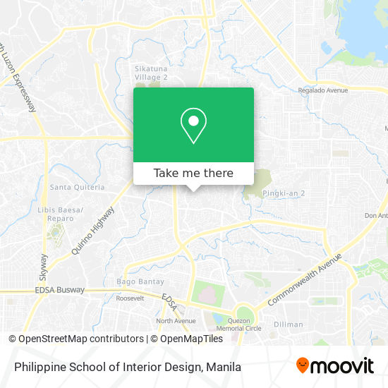 Philippine School of Interior Design map