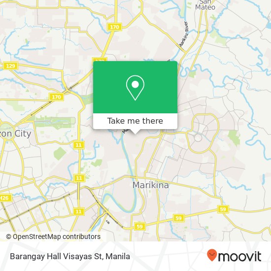 Barangay Hall Visayas St map