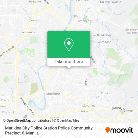 Marikina City Police Station Police Community Precinct 6 map