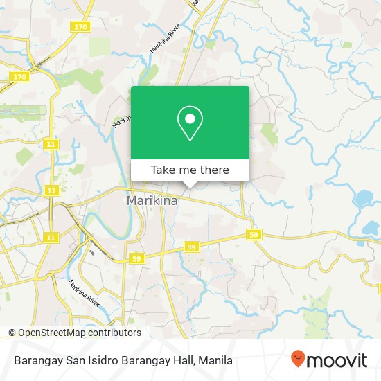 Barangay San Isidro Barangay Hall map