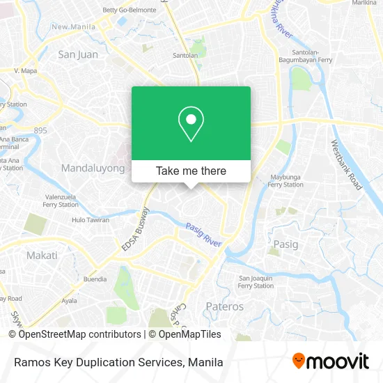 Ramos Key Duplication Services map