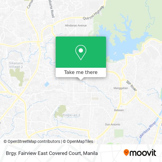 Brgy. Fairview East Covered Court map