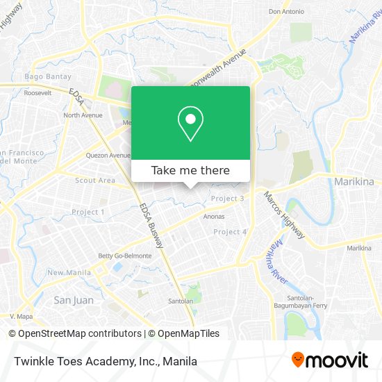 Twinkle Toes Academy, Inc. map