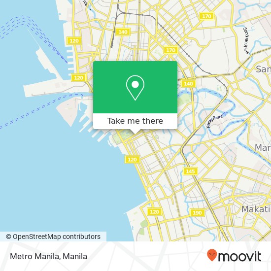 Metro Manila map