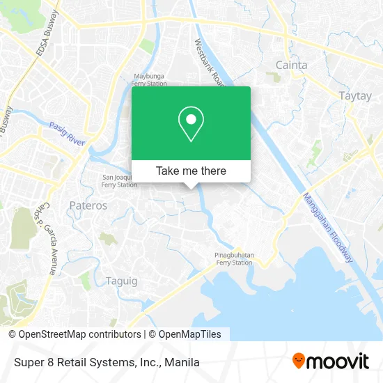 Super 8 Retail Systems, Inc. map