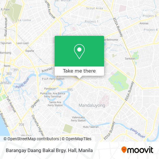 Barangay Daang Bakal Brgy. Hall map