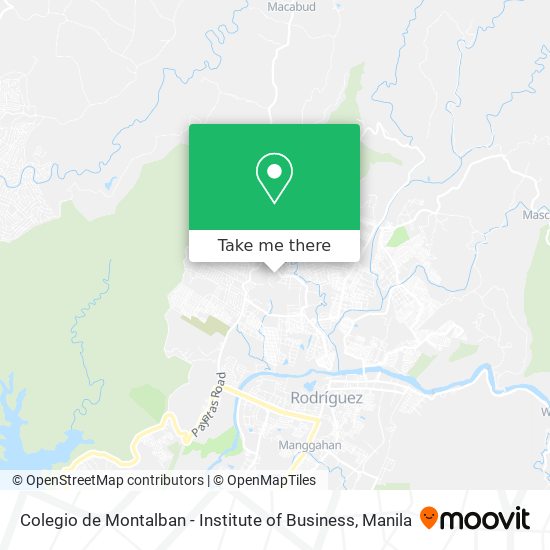 Colegio de Montalban - Institute of Business map