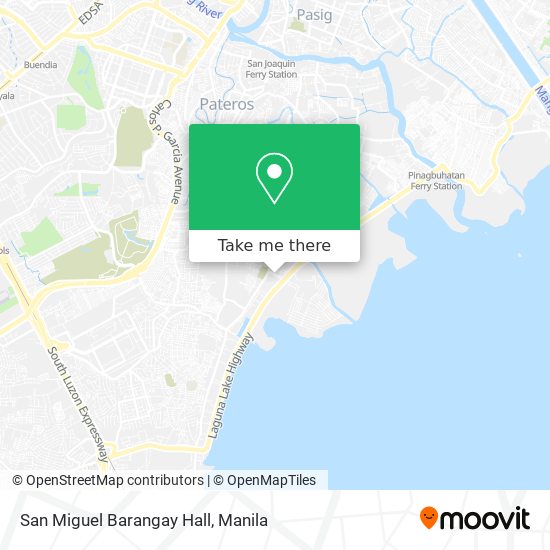 San Miguel Barangay Hall map