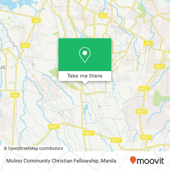 Molino Community Christian Fellowship map