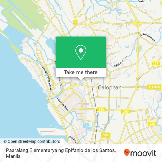 Paaralang Elementarya ng Epifanio de los Santos map