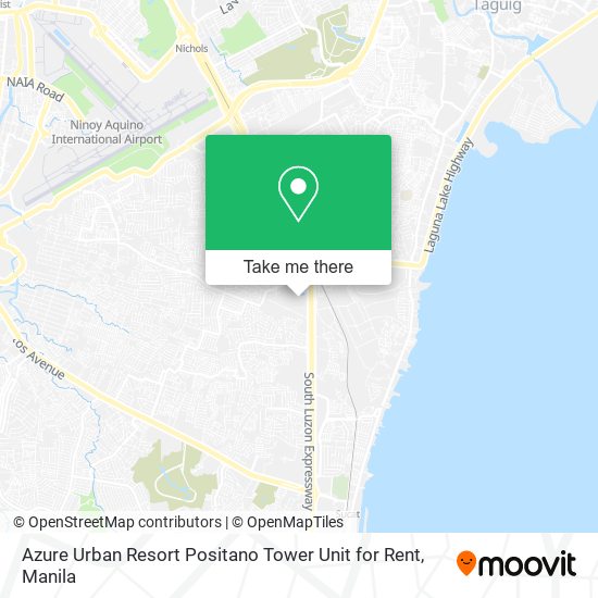 Azure Urban Resort Positano Tower Unit for Rent map