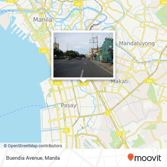 Buendia Avenue map