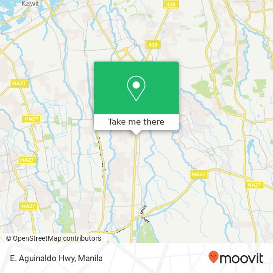 E. Aguinaldo Hwy map