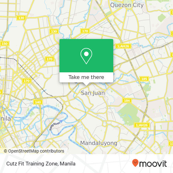 Cutz Fit Training Zone map