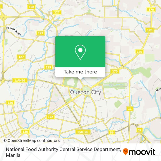 National Food Authority Central Service Department map