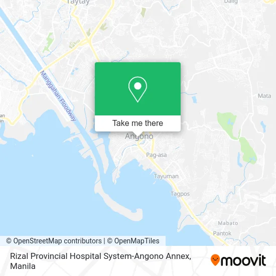 Rizal Provincial Hospital System-Angono Annex map