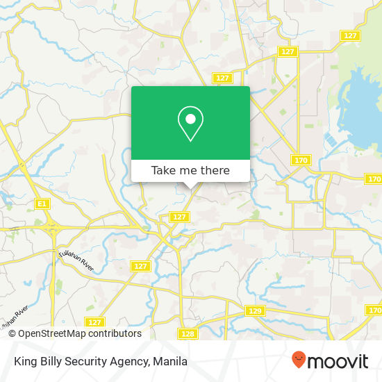 King Billy Security Agency map