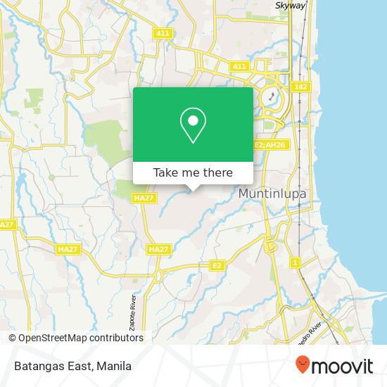 Batangas East map