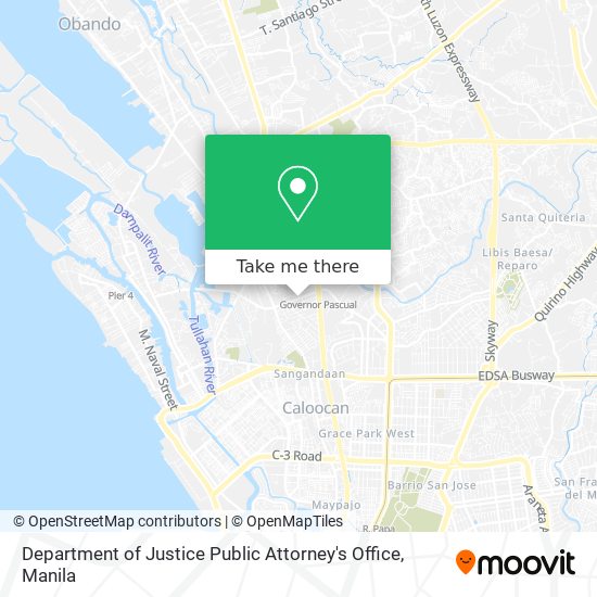 Department of Justice Public Attorney's Office map