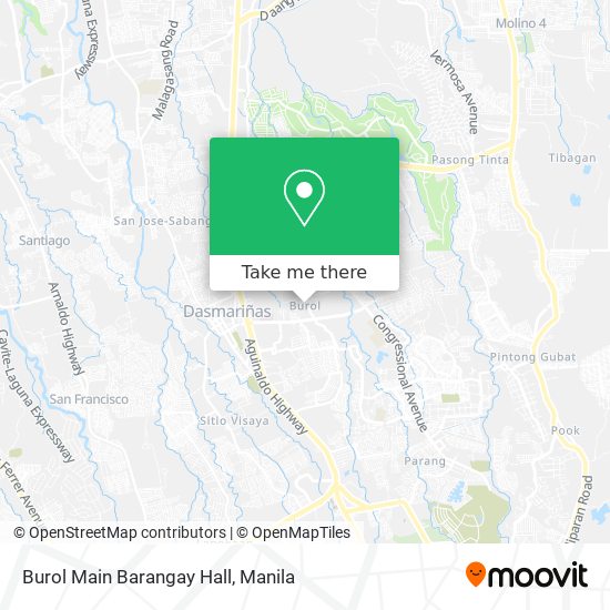 Burol Main Barangay Hall map