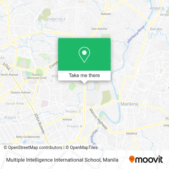 Multiple Intelligence International School map