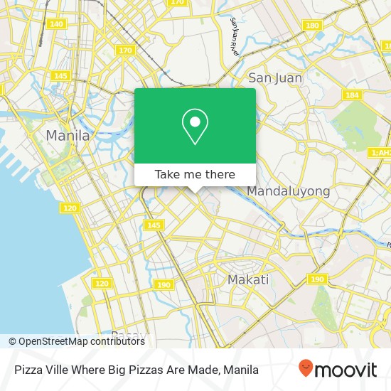 Pizza Ville Where Big Pizzas Are Made map