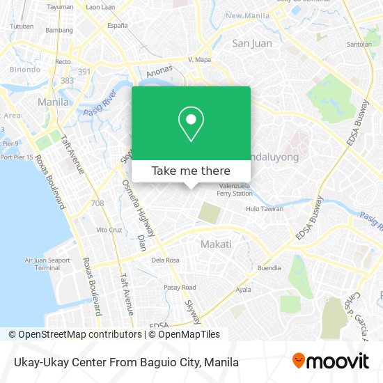 Ukay-Ukay Center From Baguio City map
