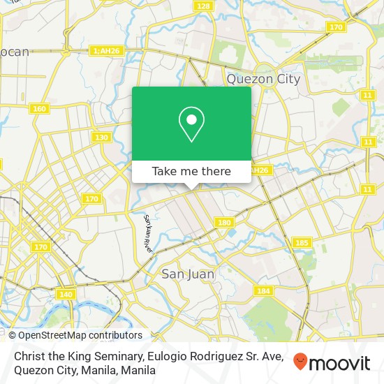 Christ the King Seminary, Eulogio Rodriguez Sr. Ave, Quezon City, Manila map