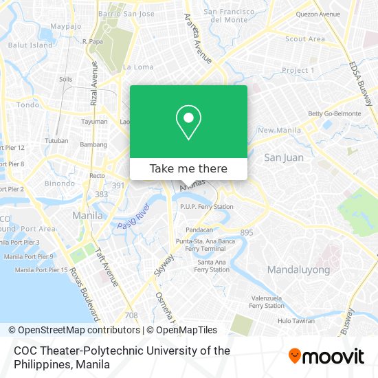 COC Theater-Polytechnic University of the Philippines map